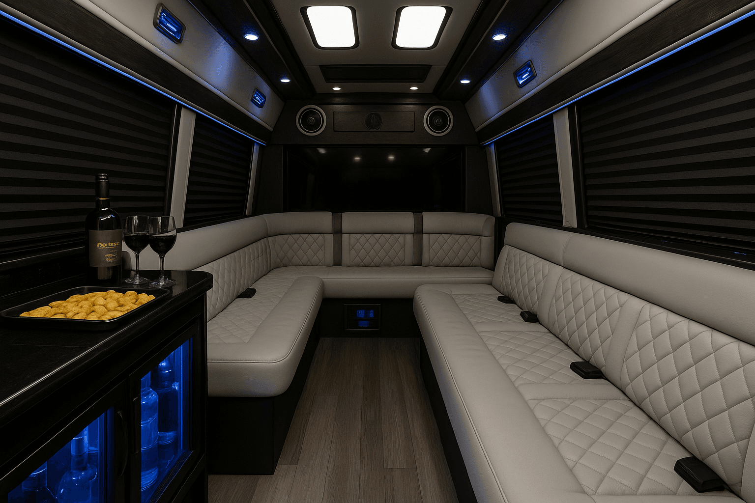 14 Passenger Limo Sprinter interior