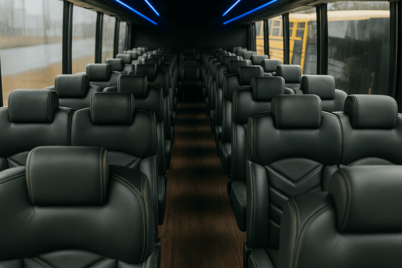 40 Passenger Coach Bus interior
